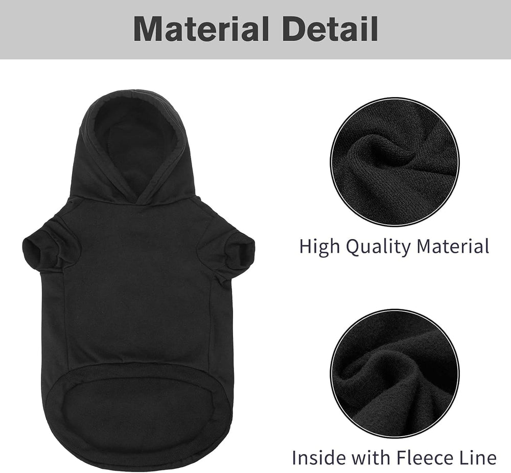BINGPET security dog hoodie back view shows easy pullover design