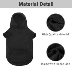 BINGPET security dog hoodie back view shows easy pullover design