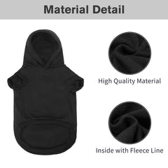 BINGPET security dog hoodie back view highlights durable printed lettering