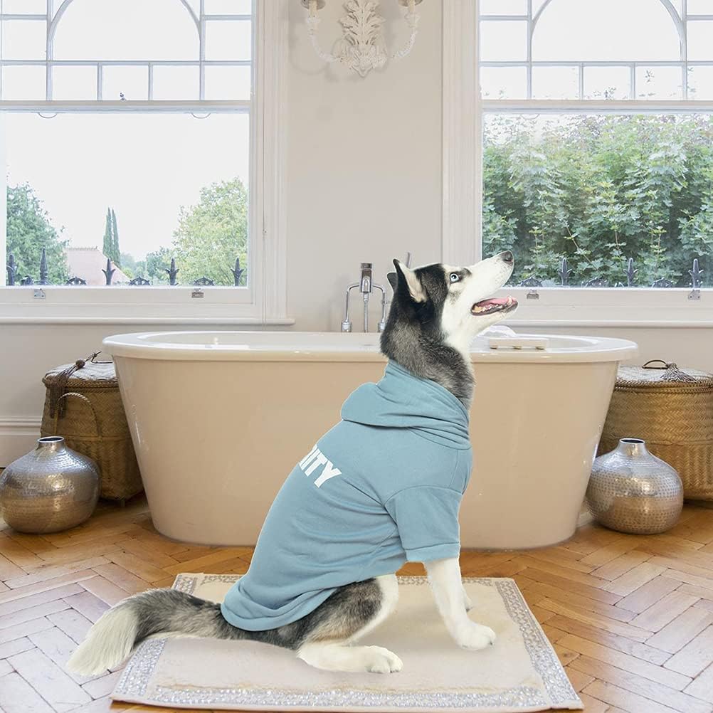 BINGPET Security Dog Hoodie easy-care fabric supports machine or hand washing.