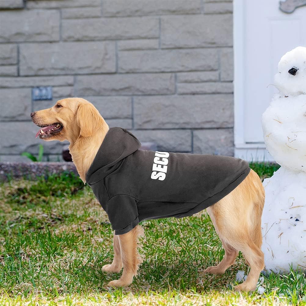 BINGPET Security Dog Hoodie fleece closeup reveals ultra-soft interior comfort