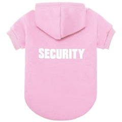 BINGPET Security Dog Hoodie front view showing cozy fleece warmth for chilly walks.