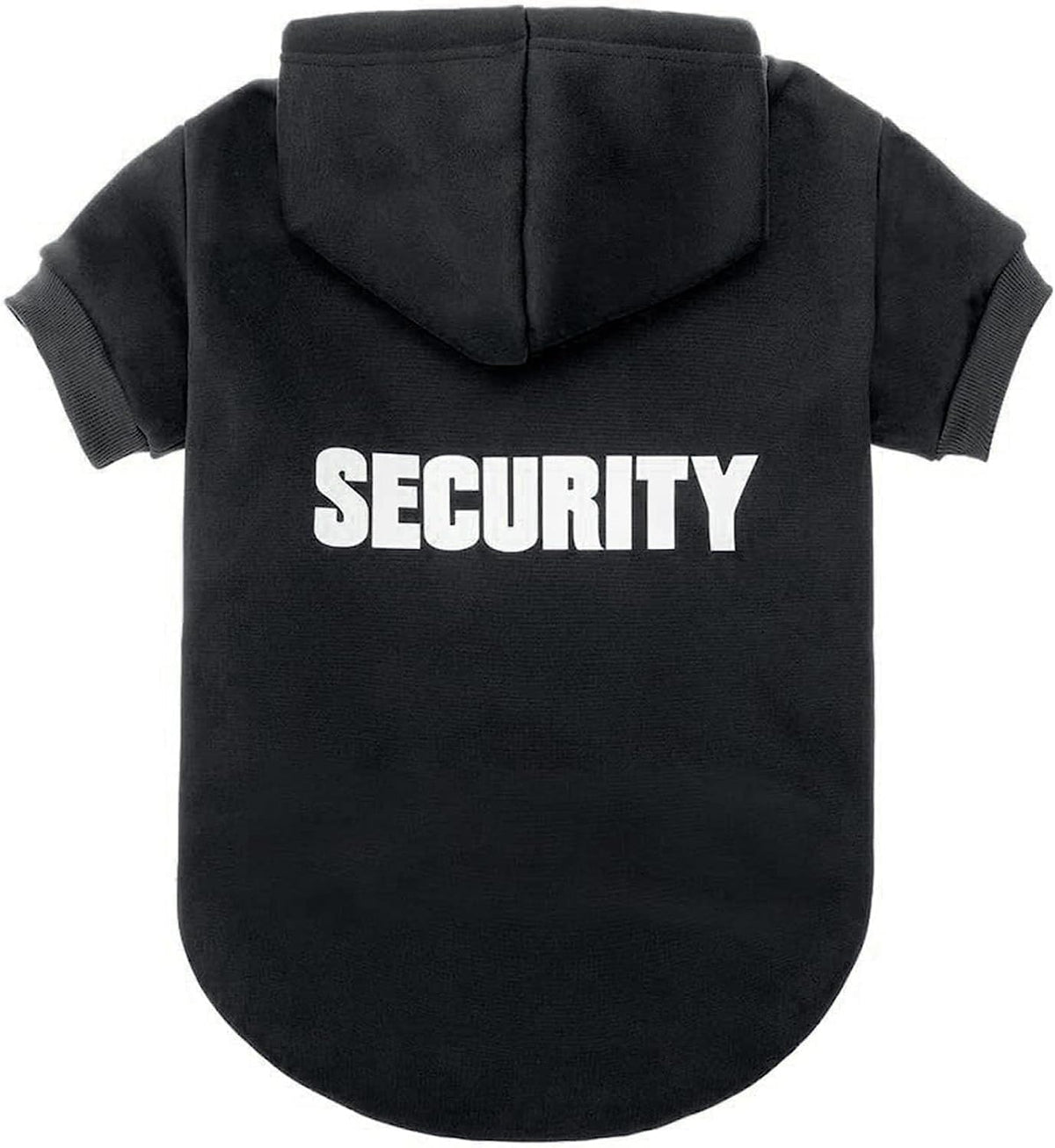BINGPET security dog hoodie on a dog, cozy winter wear.