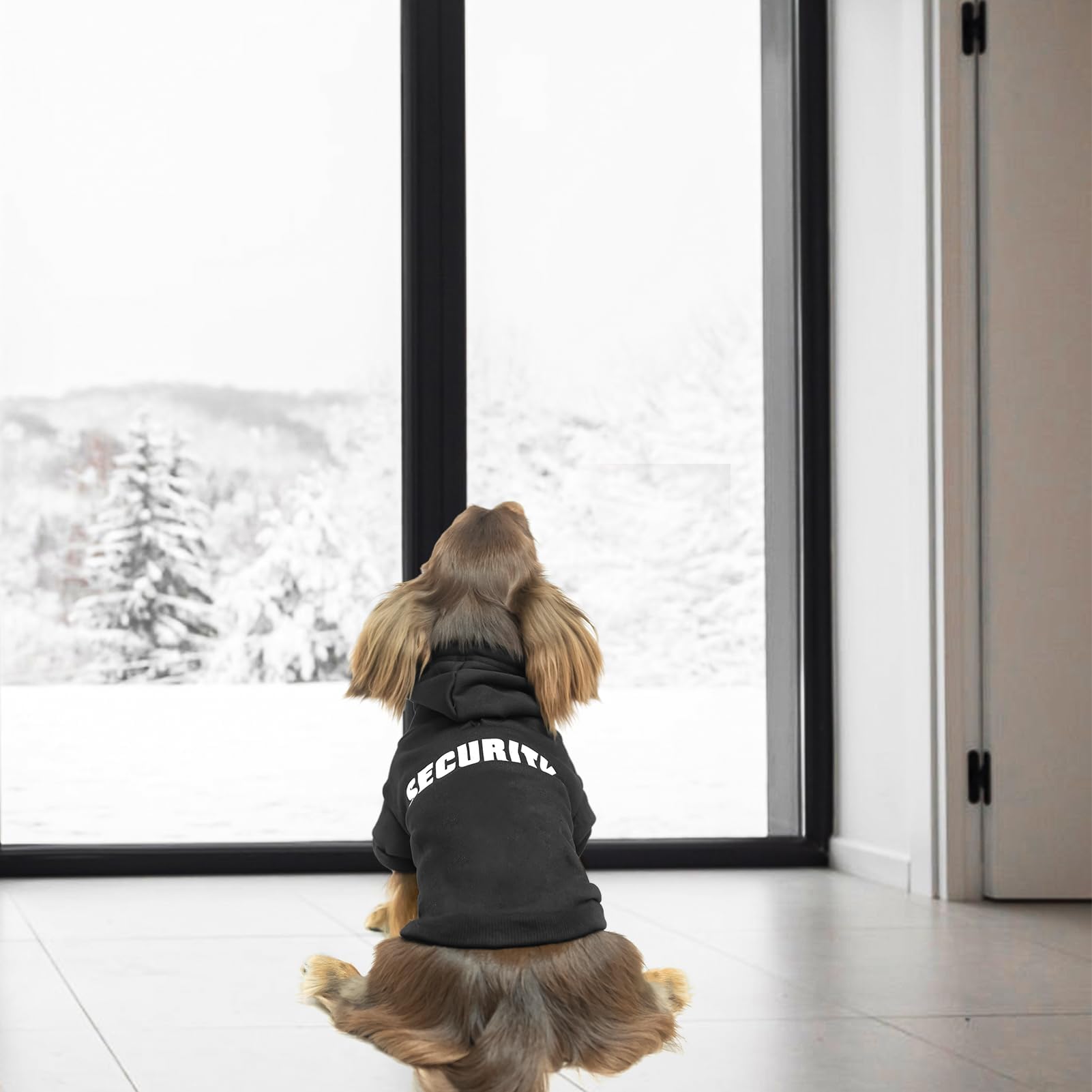 Bingpet security dog hoodie size chart friendly for a comfy fit across breeds