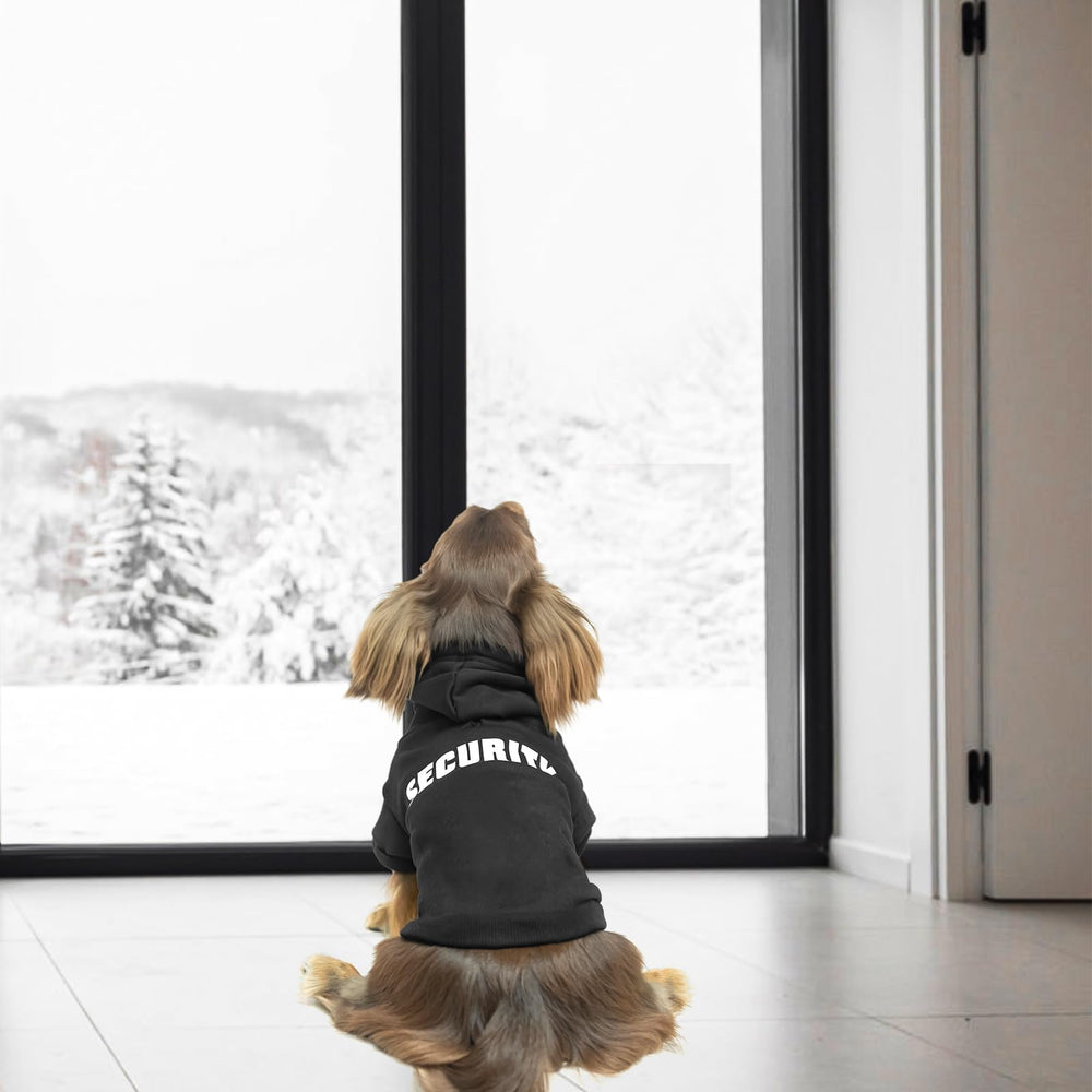 Bingpet security dog hoodie size chart friendly for a comfy fit across breeds