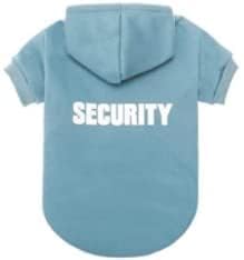 BINGPET Security Dog Hoodie size chart helps find a comfy fit across six sizes.