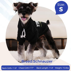 BINGPET Security USA dog sweater fleece lining provides soft warmth for dogs
