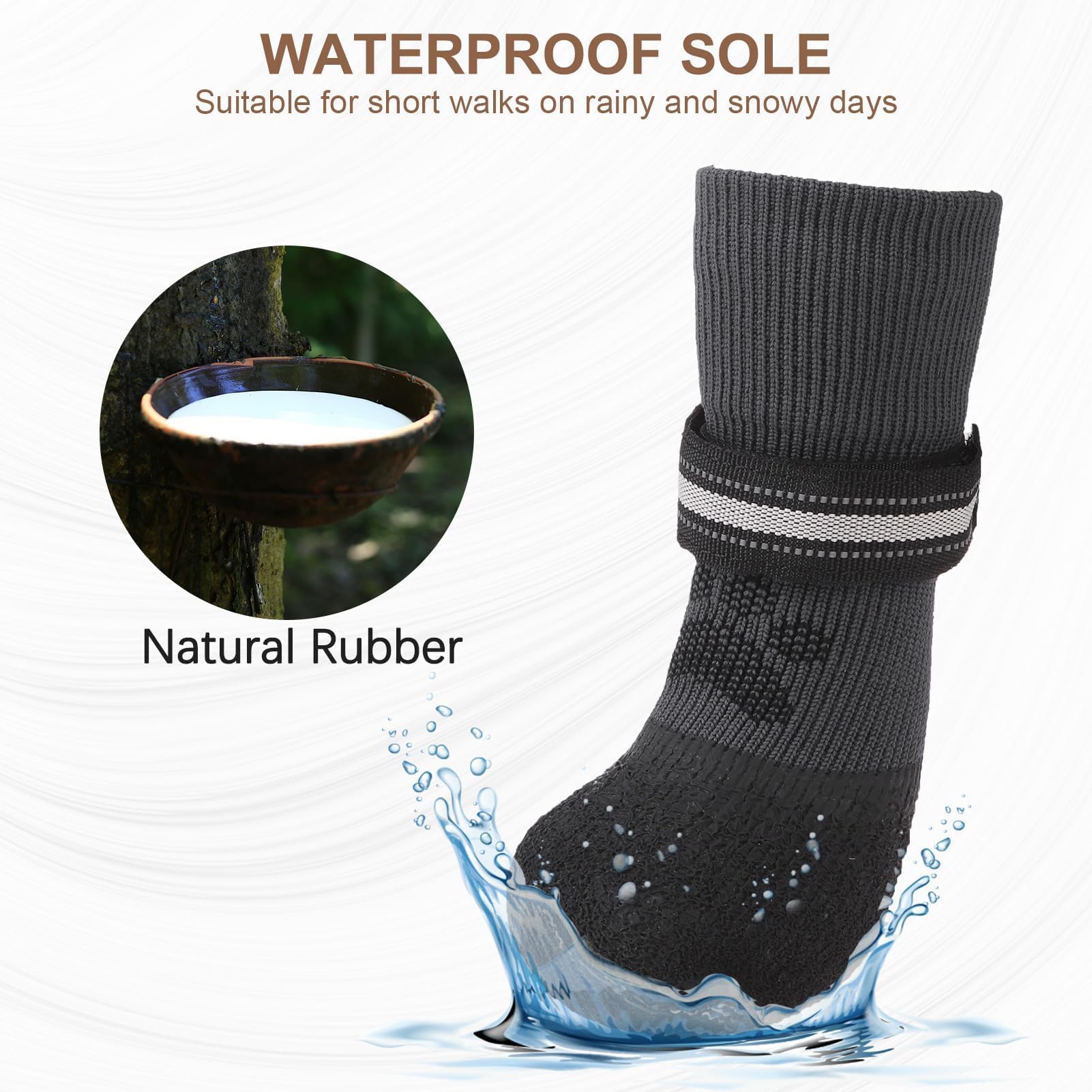 BINGPET socks feature adjustable strap for secure fit