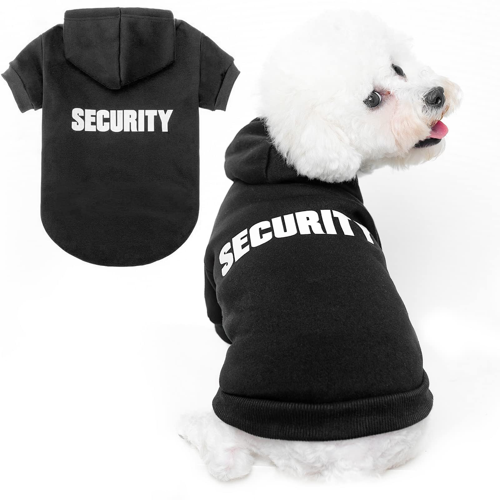 BINGPET sudadera con capucha para perro, forro de felpa suave que mantiene el calor.