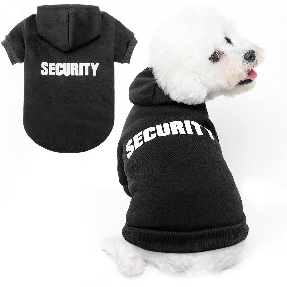 BINGPET sudadera con capucha para perro, forro de felpa suave que mantiene el calor.