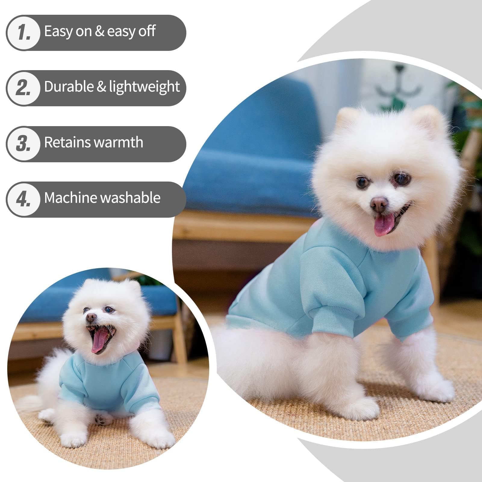 BINGPET uso diario, sudadera de capucha para salidas.