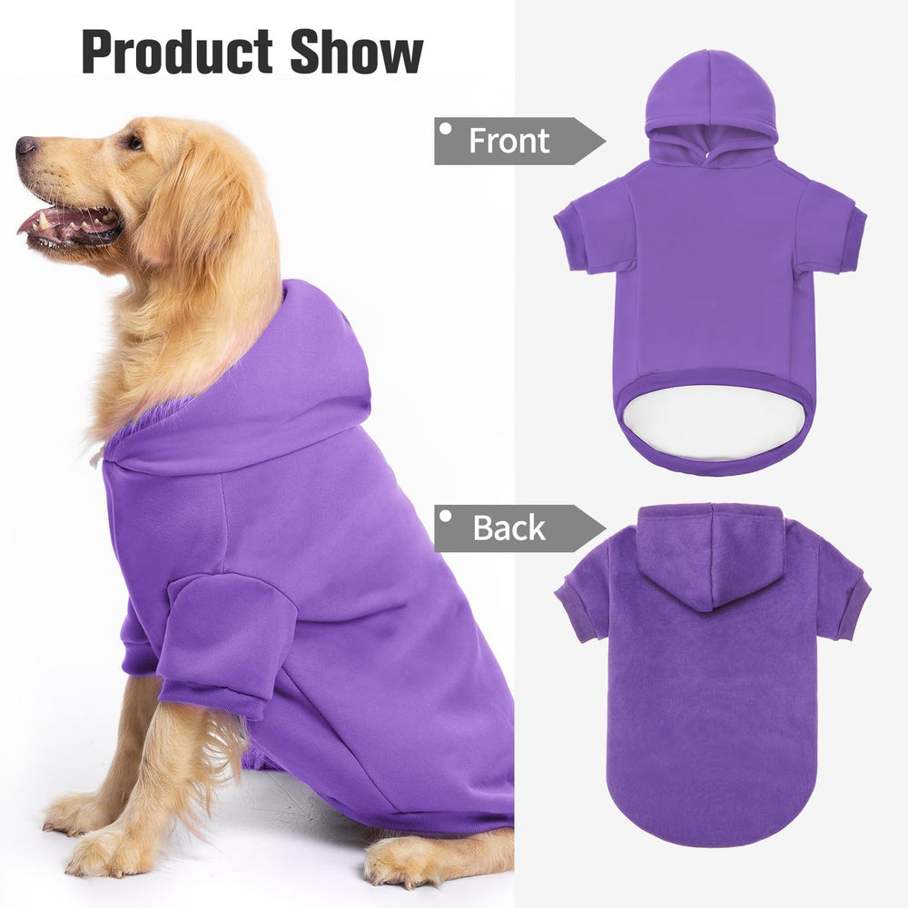 BINGPET sudadera sin cierre, diseño cómodo para ponérsela fácilmente.