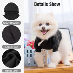 BINGPET sudadera para perro con diseño sin cremallera y estilo.