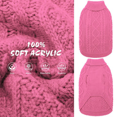 BINGPET suéter tejido térmico visto de dorso para estilo y confort.