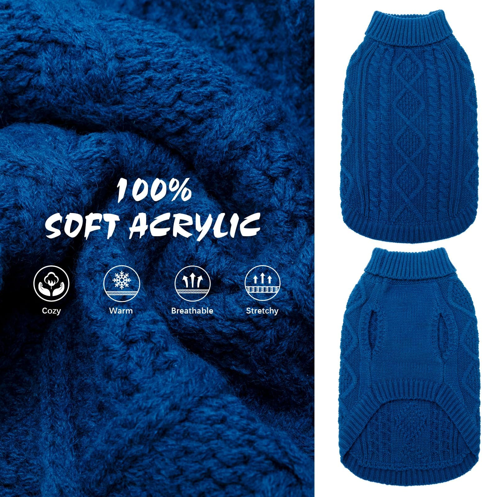 BINGPET cable knit gingham patch adds chic style for photoshoots