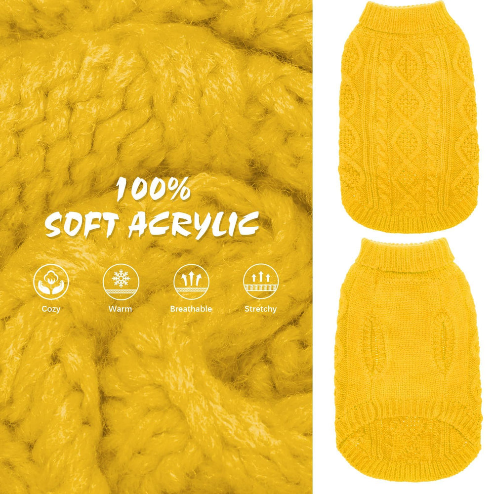 BINGPET thermal knitted dog sweater leash hole detail highlights convenient outdoor walks.