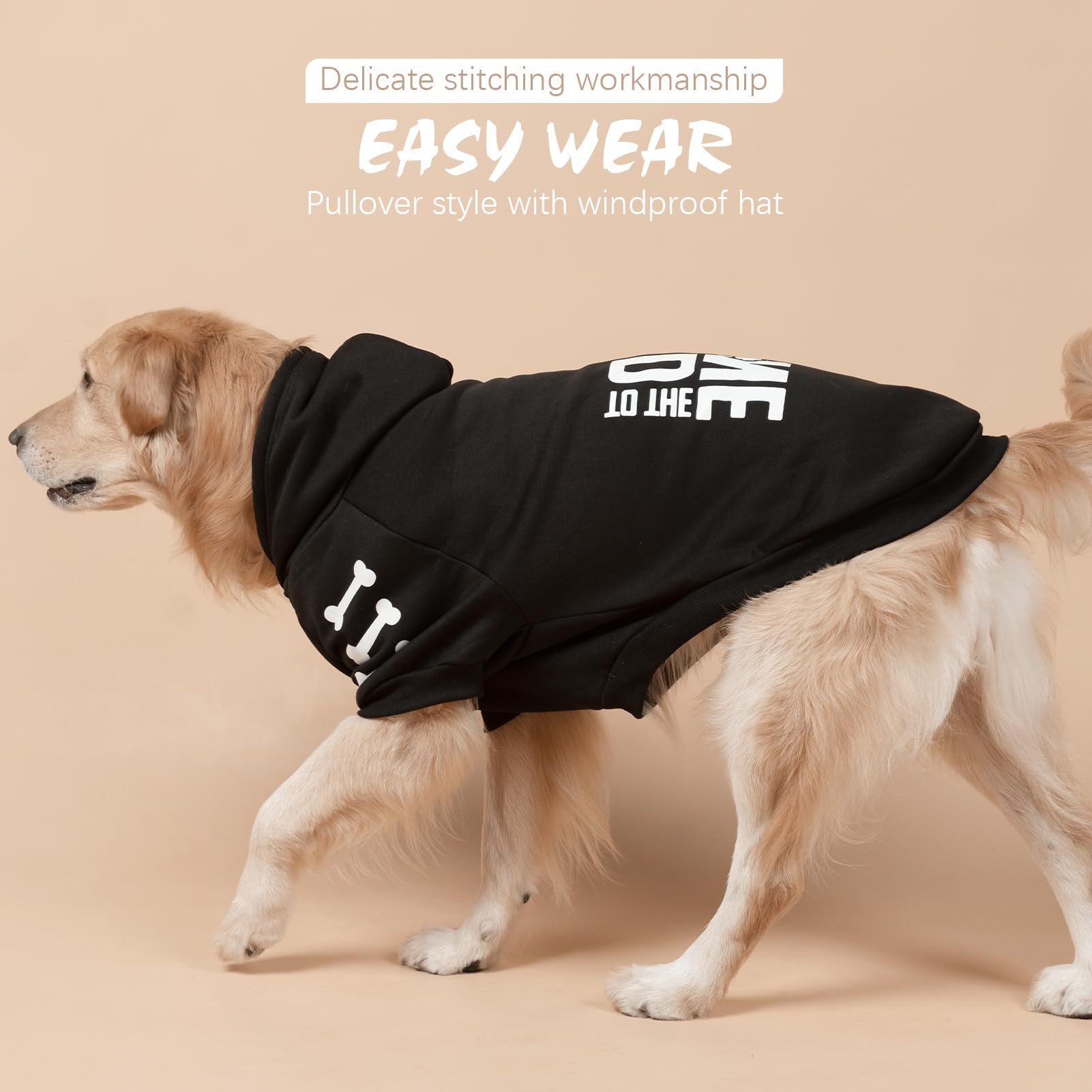 BINGPET ultra-soft fleece lining delivers comfortable, unrestricted movement.