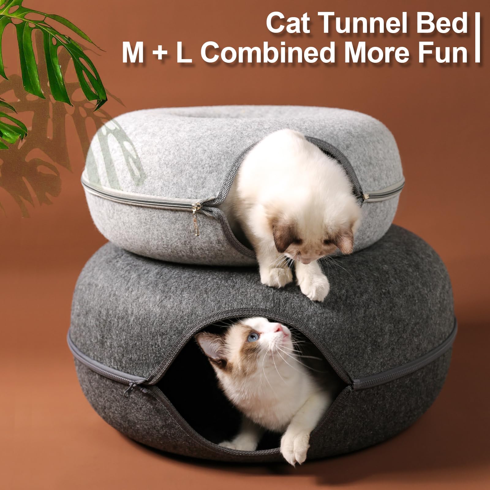 Bininl Cat Tunnel detachable washable interior for easy maintenance.