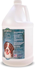 Bio-Groom odor-eliminating shampoo lather for a fresh-smelling coat.