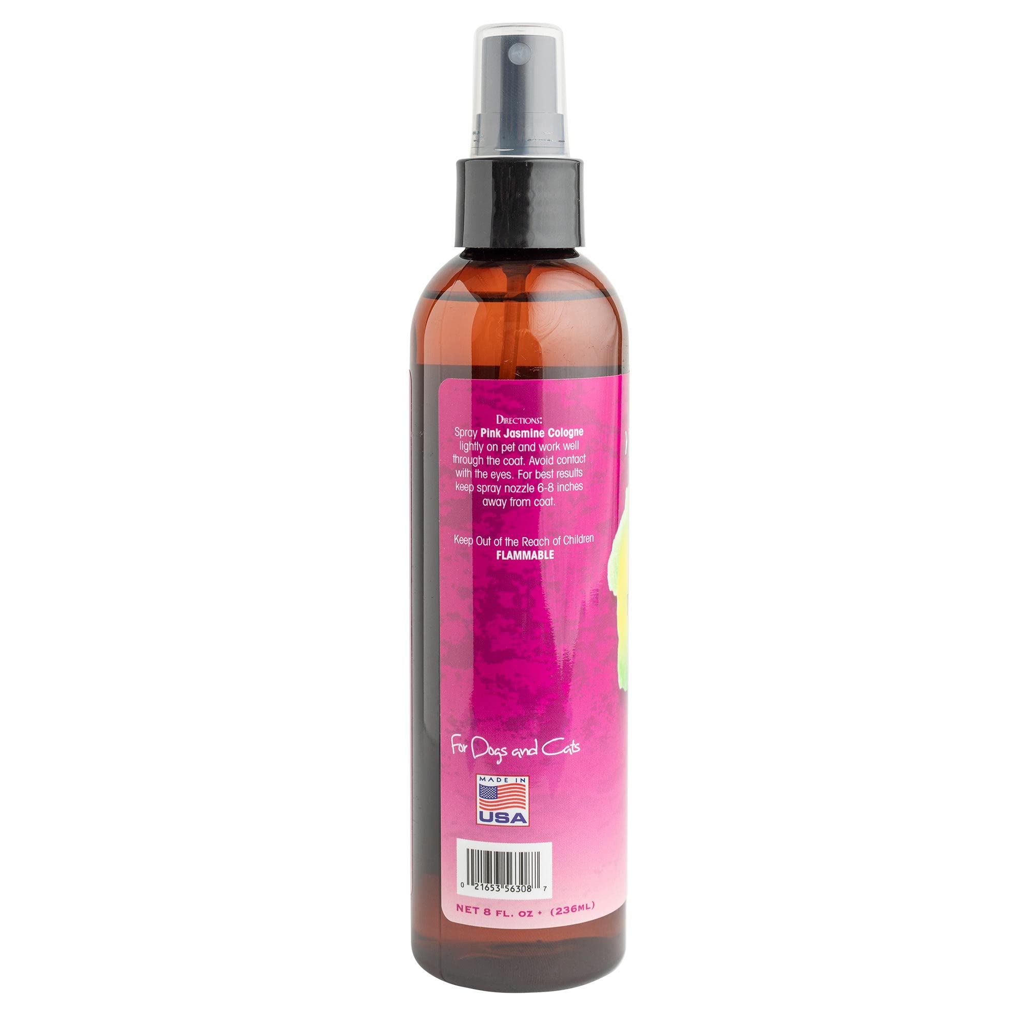 Bio-Groom Pink Jasmine Cologne being sprayed lightly for a fresh scent between baths.