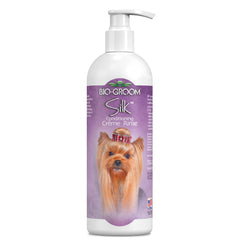 Bio-Groom Silk Creme Rinse bottle pour for residue-free coat care