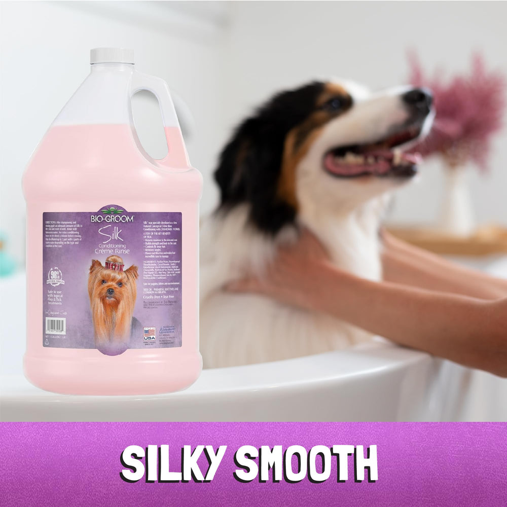 Bio-Groom Silk Creme Rinse puppy-use formula eases brushing