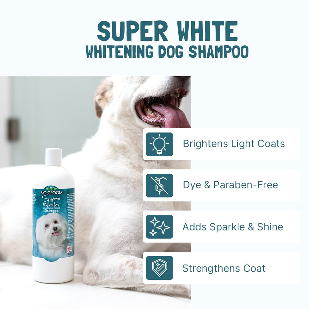 Bio-Groom Super White Shampoo rich foam lather enriching coat texture