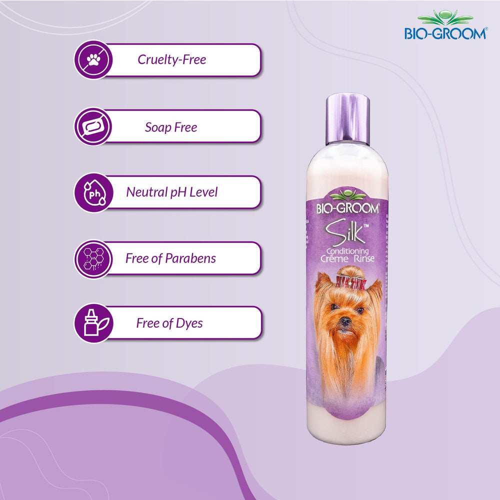 Bio-Groom Tearless puppy formula bottle offers gentle bathing for puppies.