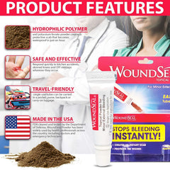 Biolife WoundSeal powder barrier formation speeds drying without adhesives.
