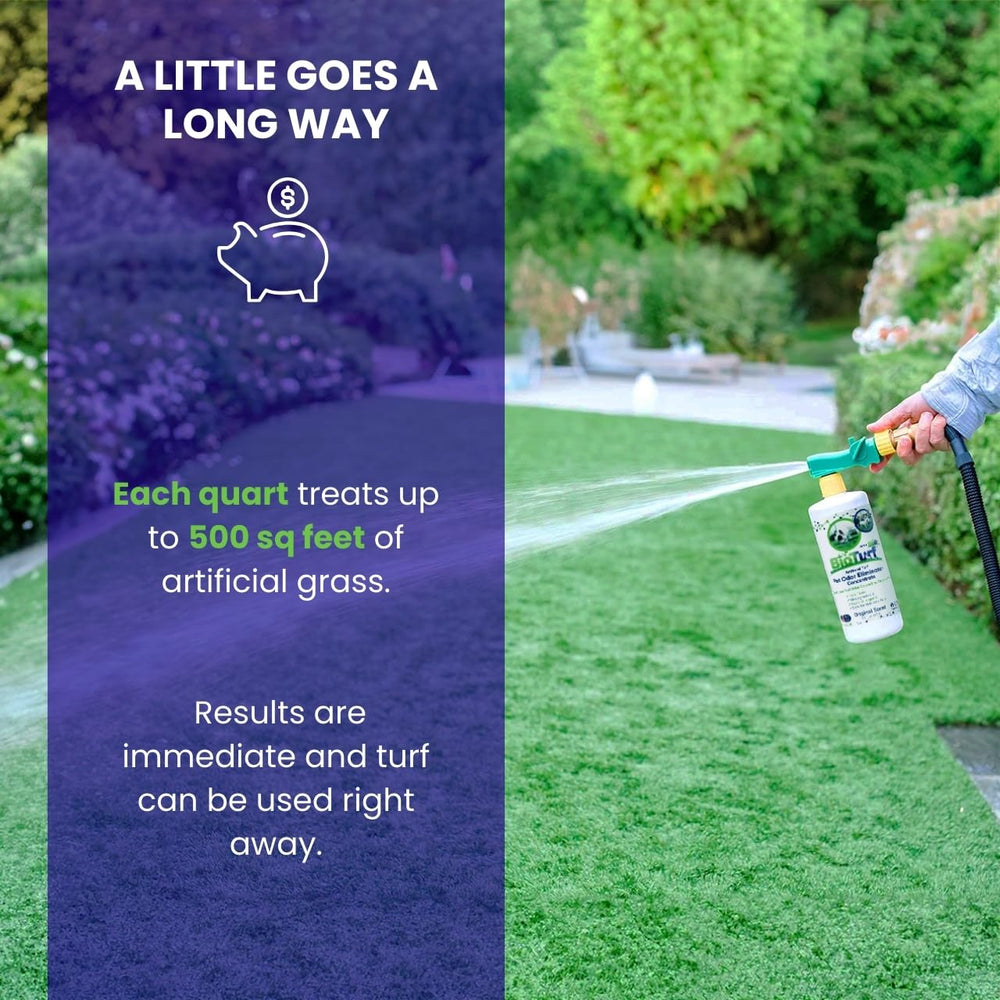 BioS+ patio cleaning showcases deodorization for gravel and concrete.
