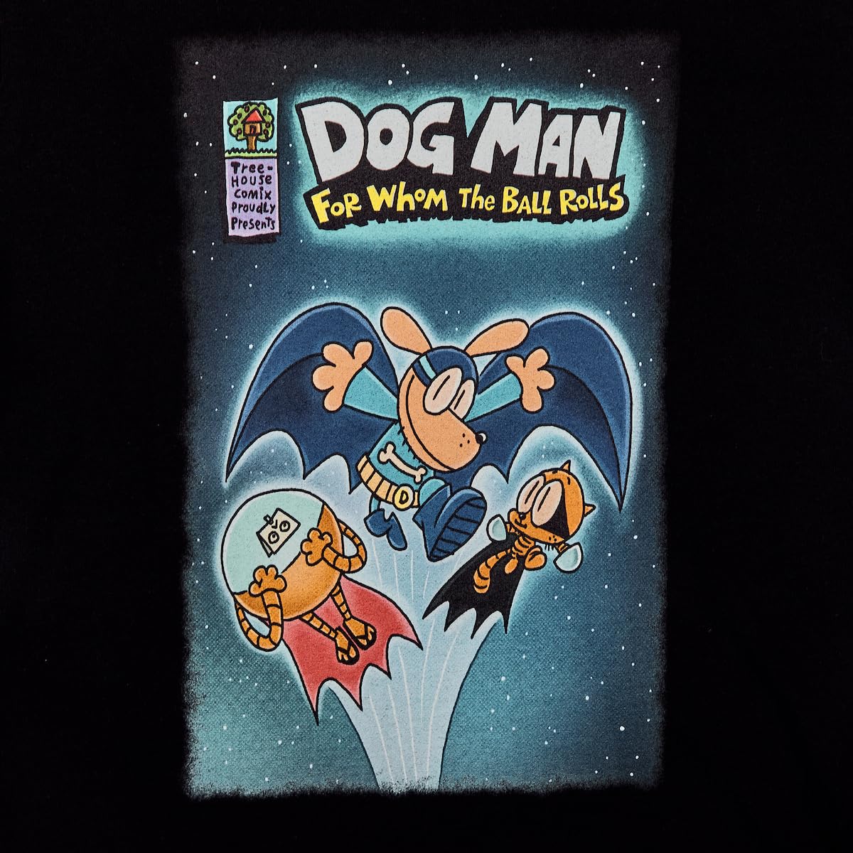 Bioworld Dog Man youth tees officially licensed designs.