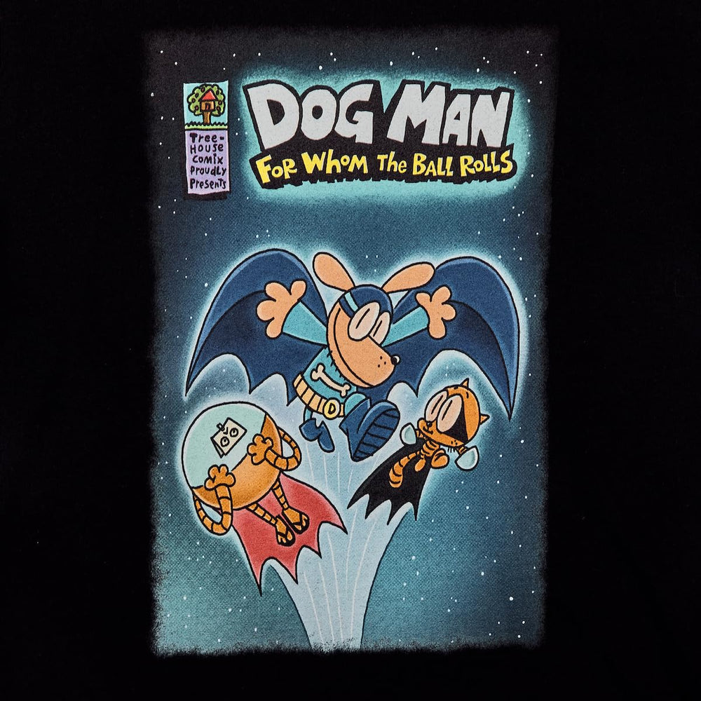 Bioworld Dog Man youth tees officially licensed designs.