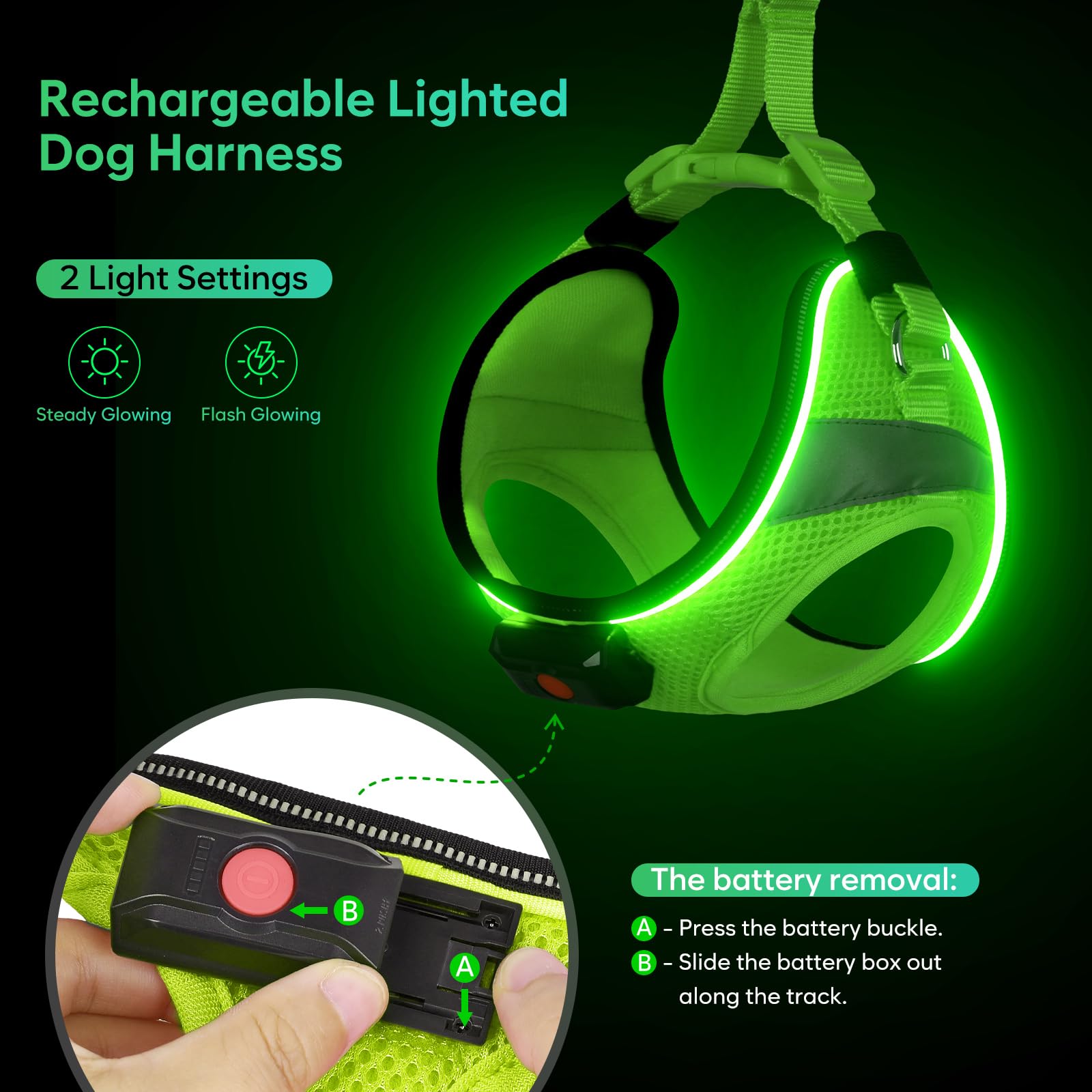 BiPawTi step-in harness for easy on-off handling