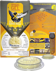 Bird Barrier Optical Gel 24 Pack ready for quick, humane deterrence on rooftops.