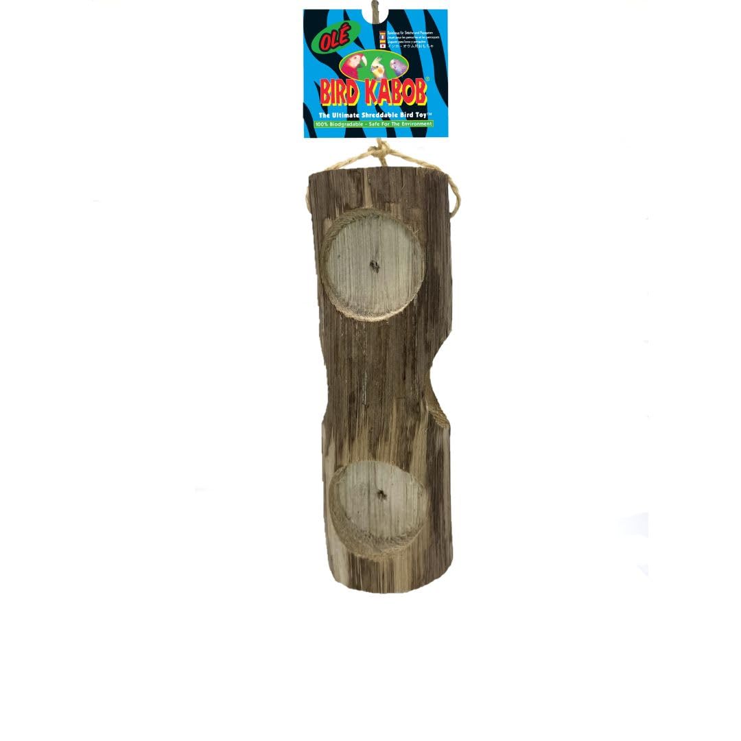 Bird Kabob Ole shreddable bird toy engages beak and eases boredom