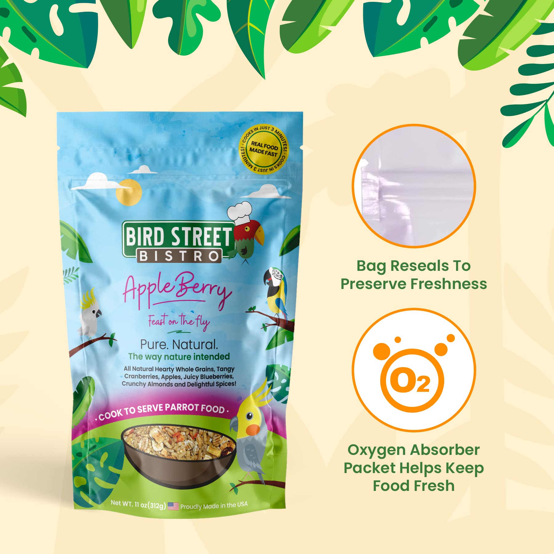 Bird Street Bistro Cinna Spice Delight blend highlights heart-friendly spice variety.