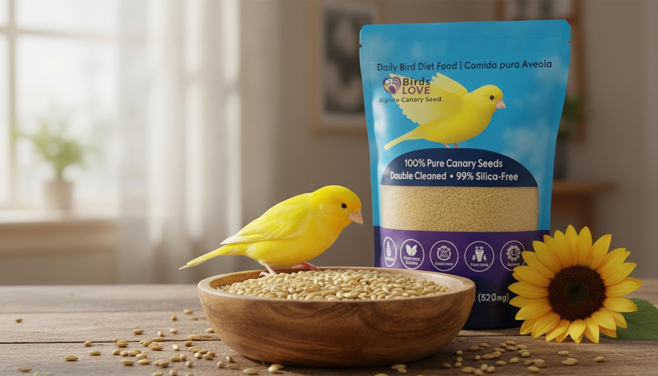 Birds LOVE Alpiste serves multiple species like canaries and budgies.