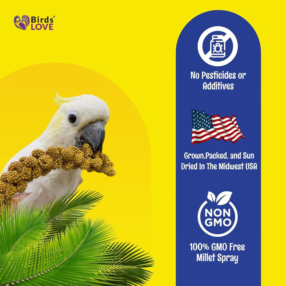Birds LOVE Millet Tips & Tails: frescura prolongada y almacenamiento sencillo