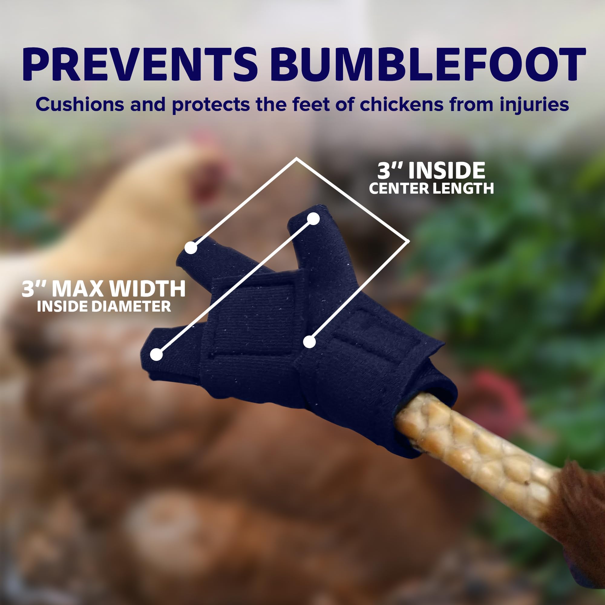 Birdy Bootie gray camouflage colorway enhances visibility and style on poultry