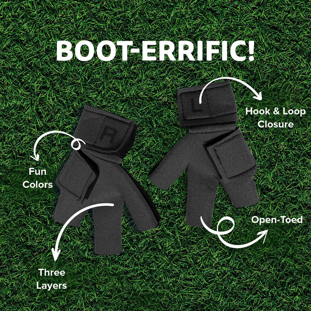 Birdy Bootie gray open-toe design promotes air flow and foot health.