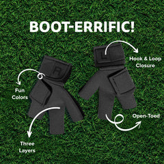 Birdy Bootie gray open-toe design promotes air flow and foot health.