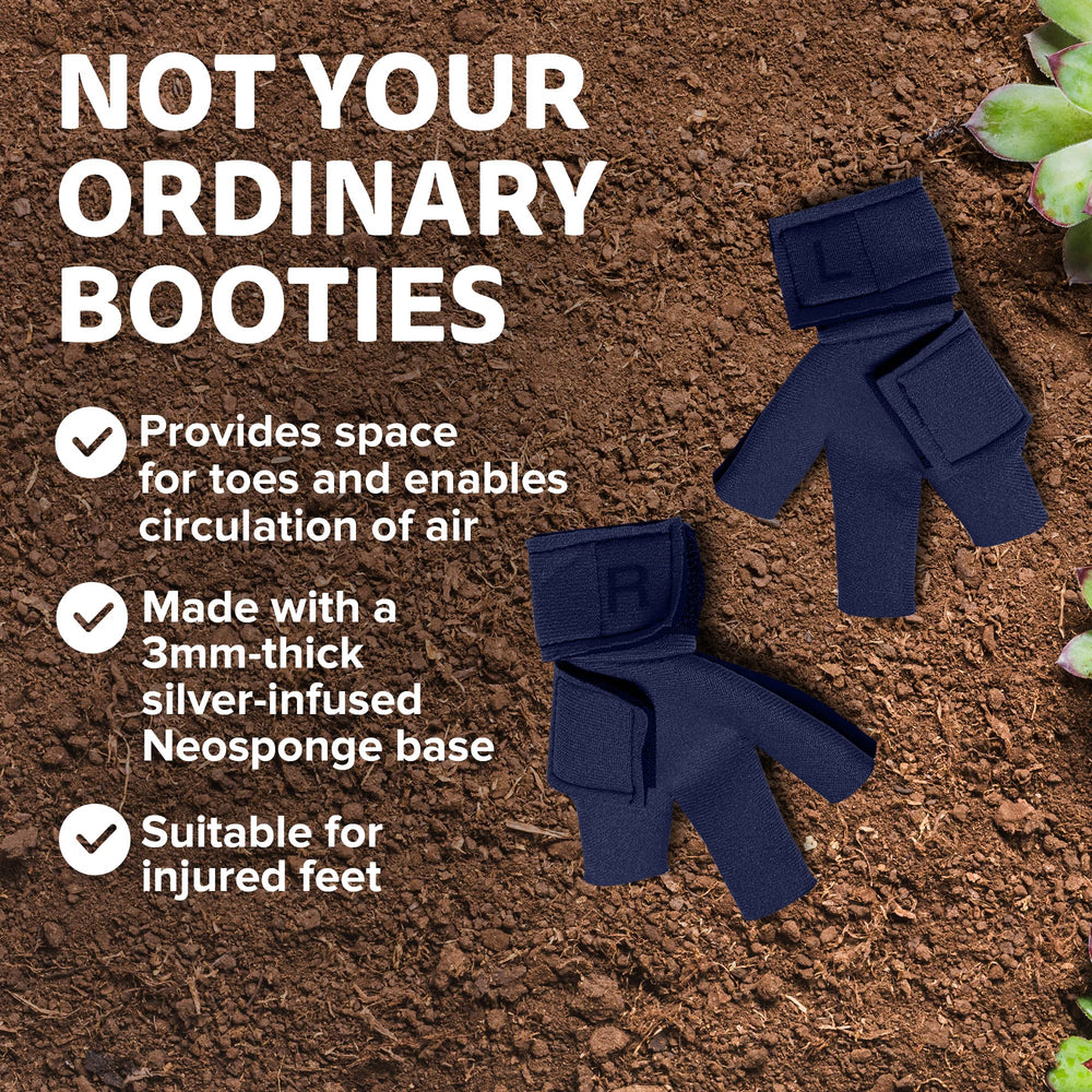 Birdy Bootie left-right design ensures precise fit for each foot