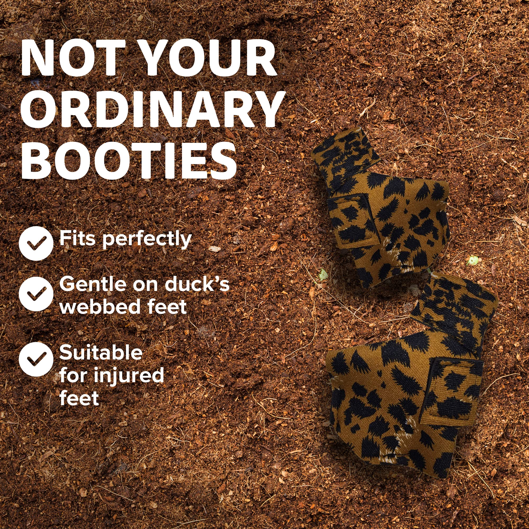 Birdy Bootie measure guide helps ensure proper fit for your duck or goose
