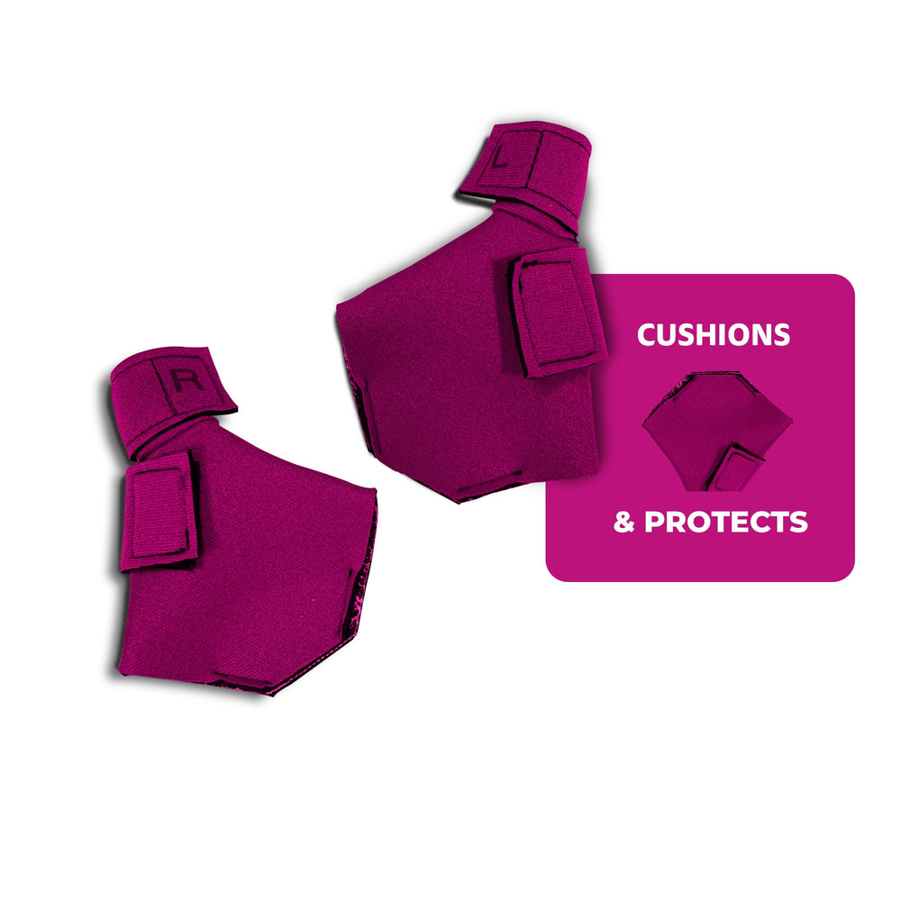 Birdy Bootie outdoor activity in field demonstrates protective coverage on uneven terrain.