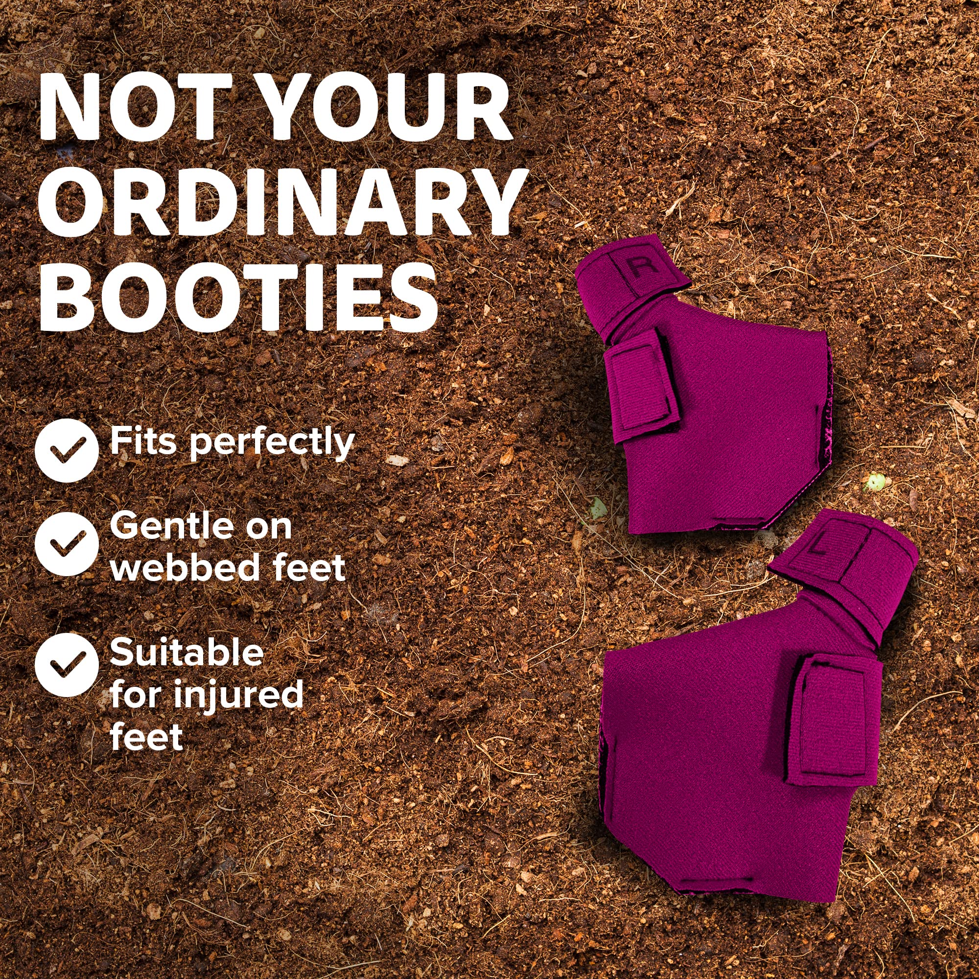Birdy Bootie 3-mm flexible sole enables natural steps during outdoor play.