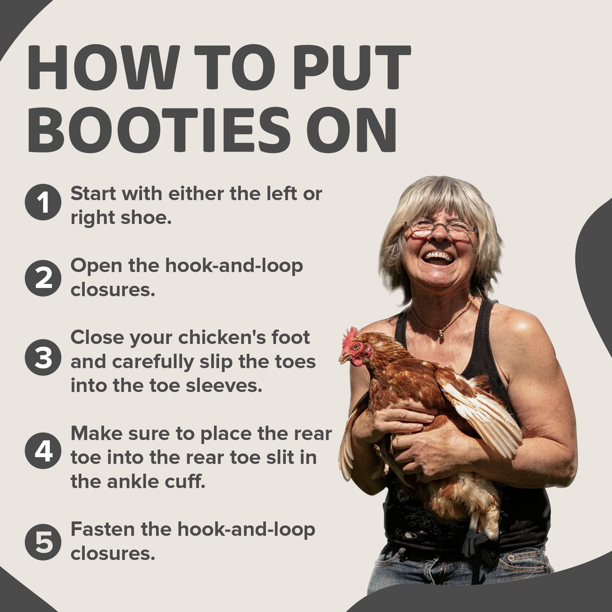 Birdy Bootie pink helps keep bandages in place while birds move.