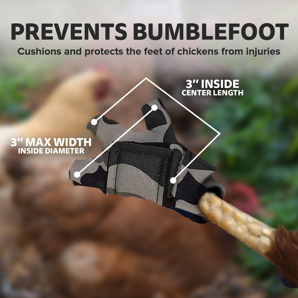 Birdy Bootie red color on injured foot for weather protection