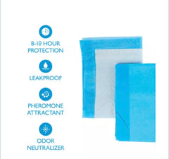 Birsppy dog pads with pheromone attractant shown to ease training cues.
