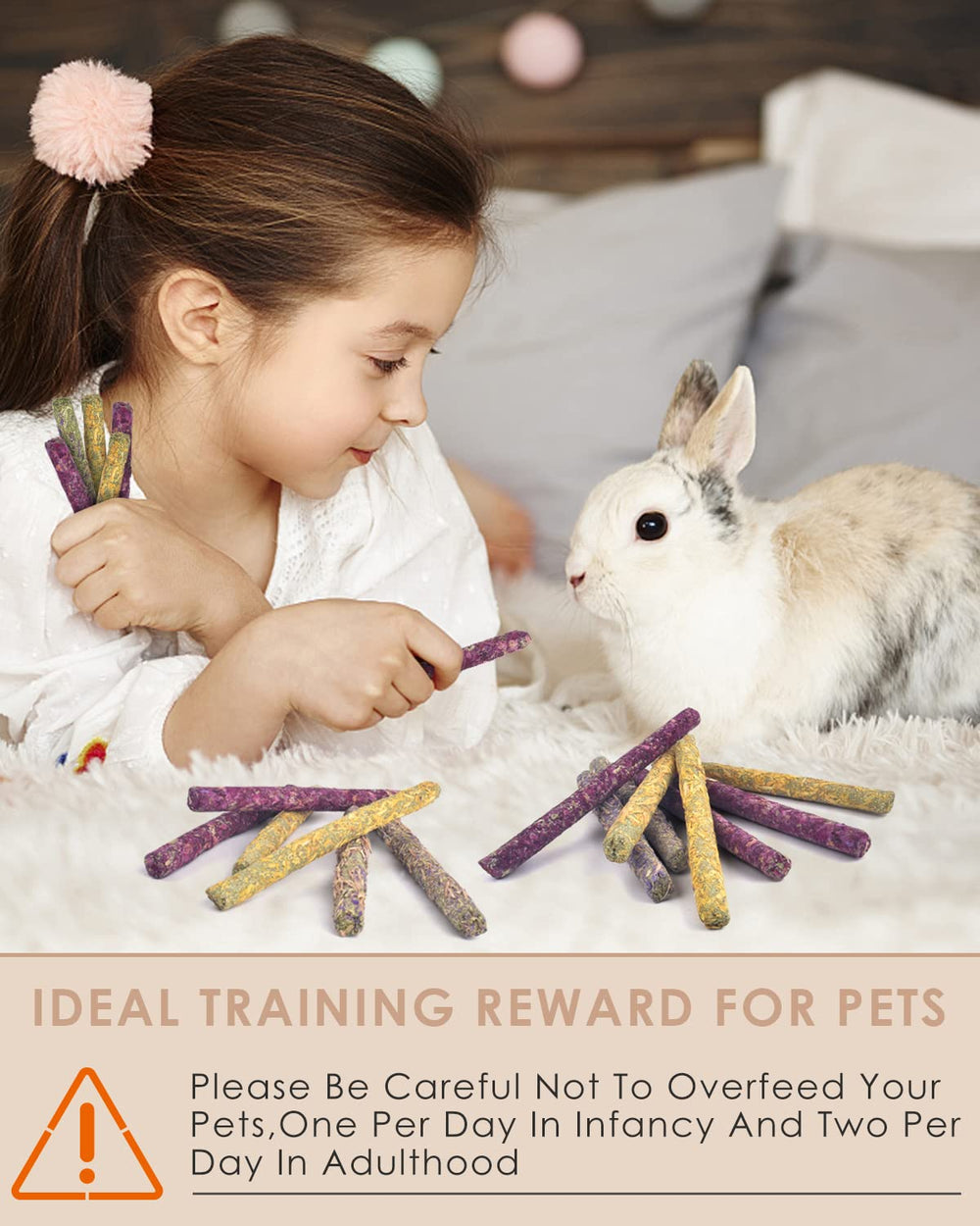 Bissap rabbit chew sticks natural-material closeup highlights handmade, toxin-free chewing.