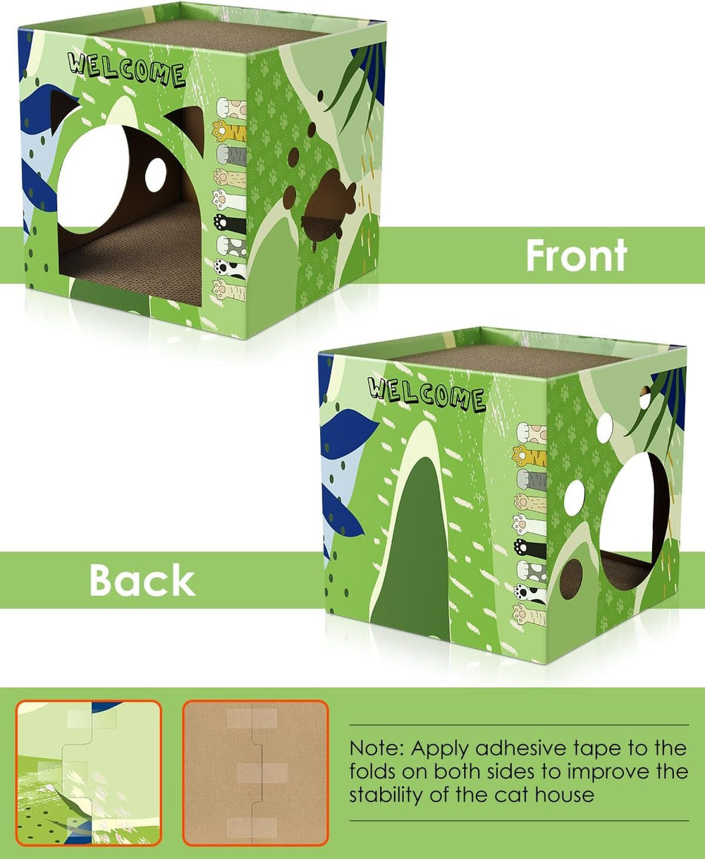 Bissap cat cardboard house DIY patterns enable cozy customization.